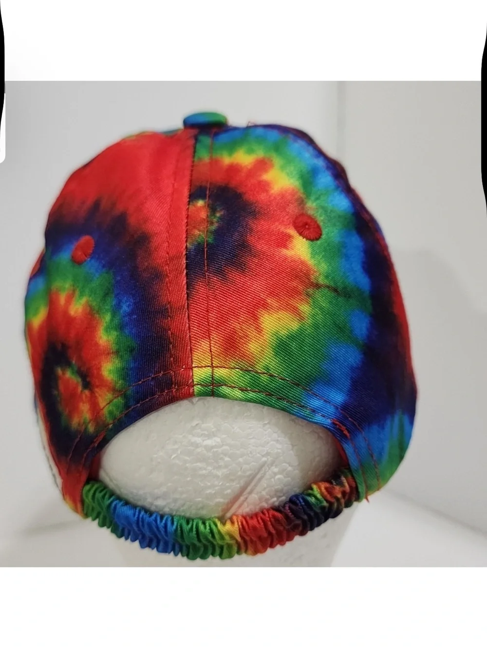Tie-Dye Kids Baseball Hat with Peace & Heart Patches - Multicolor